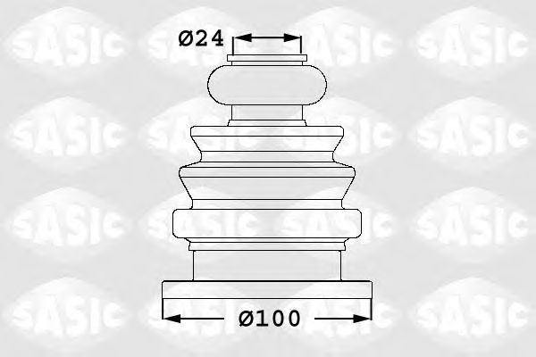 Комплект пылника, приводной вал SASIC 1906022