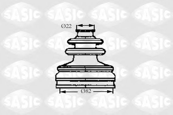 Комплект пылника, приводной вал SASIC 4003467