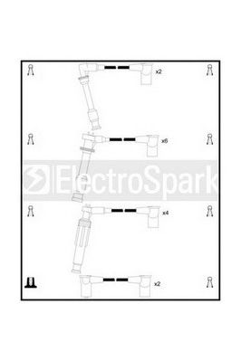 Комплект проводов зажигания STANDARD OEK426