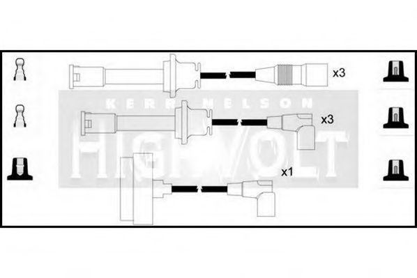 Комплект проводов зажигания STANDARD OEF446