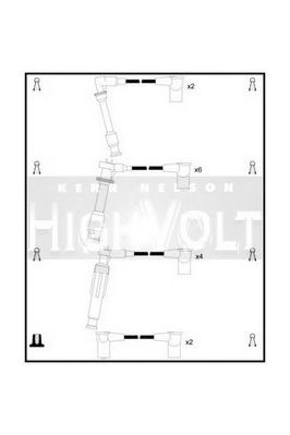 Комплект проводов зажигания STANDARD OEF462