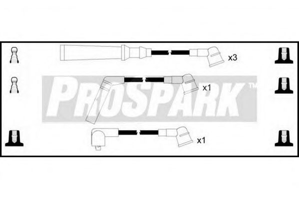 Комплект проводов зажигания STANDARD OES1066