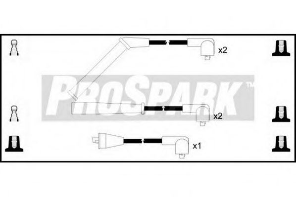 Комплект проводов зажигания STANDARD OES247