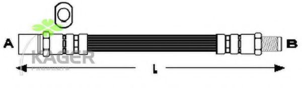 Тормозной шланг KAGER 380194