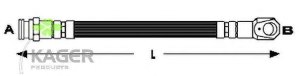 Тормозной шланг KAGER 38-0246