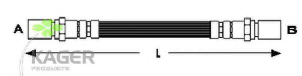 Тормозной шланг KAGER 38-0498