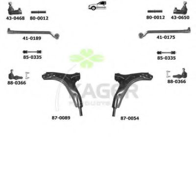 Подвеска колеса KAGER 800207