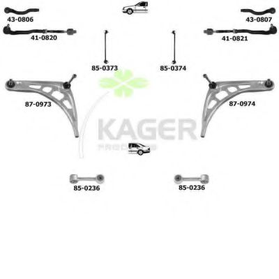 Подвеска колеса KAGER 800448