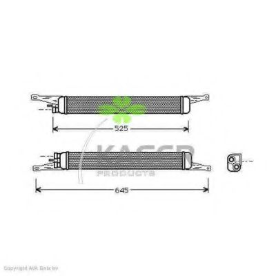 масляный радиатор, двигательное масло NISSENS 90593