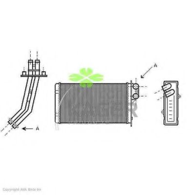 Теплообменник, отопление салона KAGER 32-0109
