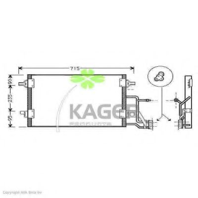 Конденсатор, кондиционер KAGER 94-5009