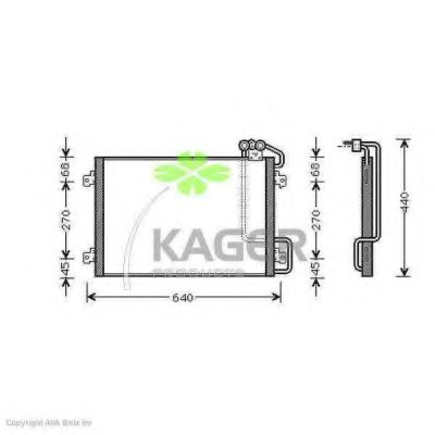 Конденсатор, кондиционер KAGER 94-5322