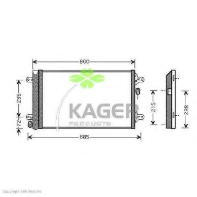 Конденсатор, кондиционер KAGER 94-5402