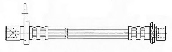 Тормозной шланг KAWE 512381