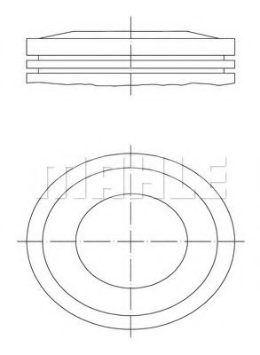 Поршень MAHLE ORIGINAL 033 10 00