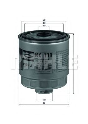 Топливный фильтр MAHLE ORIGINAL KC 111