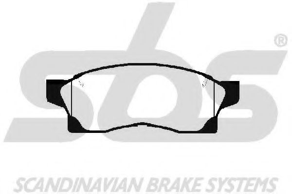 Комплект тормозных колодок, дисковый тормоз sbs 1501224529