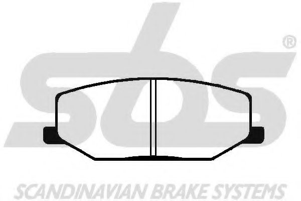 Комплект тормозных колодок, дисковый тормоз sbs 1501225201