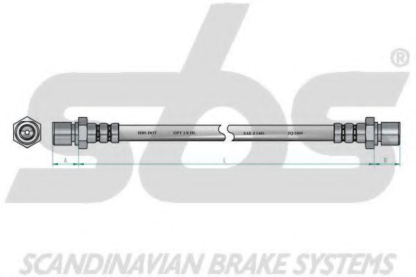 Тормозной шланг sbs 1330855013