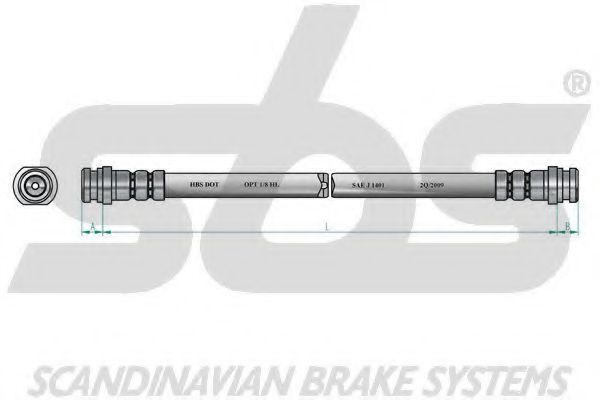 Тормозной шланг sbs 1330853008