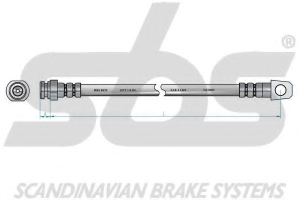 Тормозной шланг EURODEAL AUTOPARTS 50013