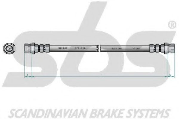 Тормозной шланг sbs 1330853948