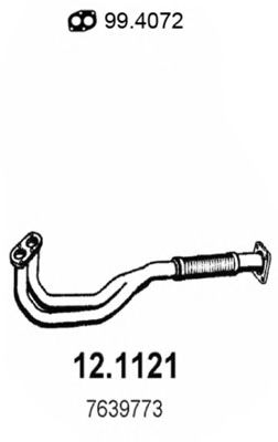 Труба выхлопного газа ASSO 12.1121