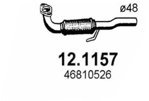 Труба выхлопного газа ASSO 12.1157