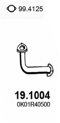 Труба выхлопного газа ASSO 191004