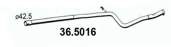 Труба выхлопного газа ASSO 36.5016