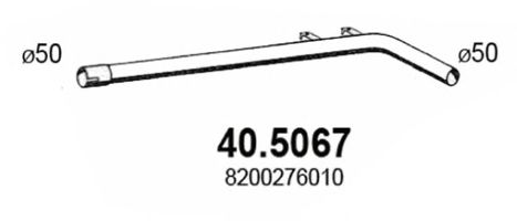 Труба выхлопного газа ASSO 40.5067