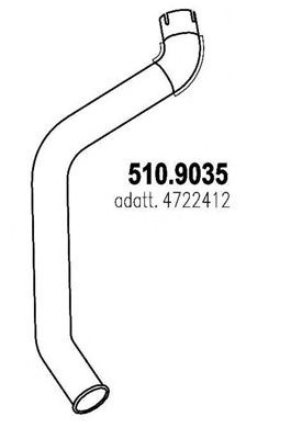 Труба выхлопного газа ASSO 510.9035