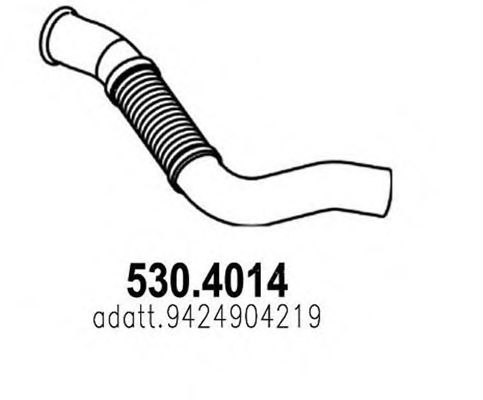 Гофрированная труба, выхлопная система ASSO 530.4014