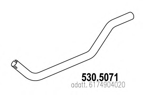Труба выхлопного газа DINEX 50229