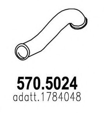 Труба выхлопного газа ASSO 570.5024