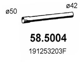 Труба выхлопного газа ASSO 58.5004