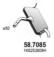 Глушитель выхлопных газов конечный ASSO 58.7085