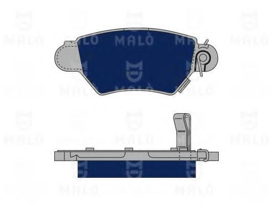 Комплект тормозных колодок, дисковый тормоз MALÒ 1050052
