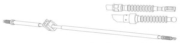 Трос, стояночная тормозная система CEF AU02159