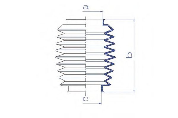Пыльник, рулевое управление DA SILVA K5283