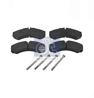 Комплект тормозных колодок, дисковый тормоз DT 7.92611