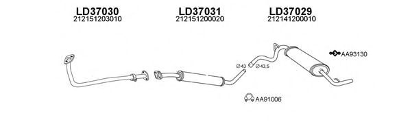 Система выпуска ОГ VENEPORTE 370007
