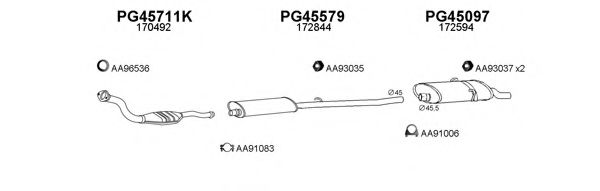 Система выпуска ОГ VENEPORTE 450361