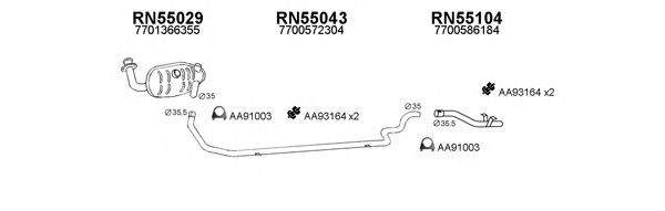 Система выпуска ОГ VENEPORTE 550426