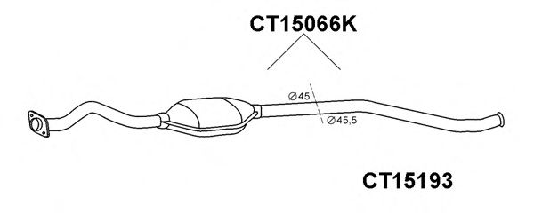 Ремонтная трубка, катализатор VENEPORTE CT15193