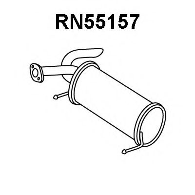Глушитель выхлопных газов конечный VENEPORTE RN55157
