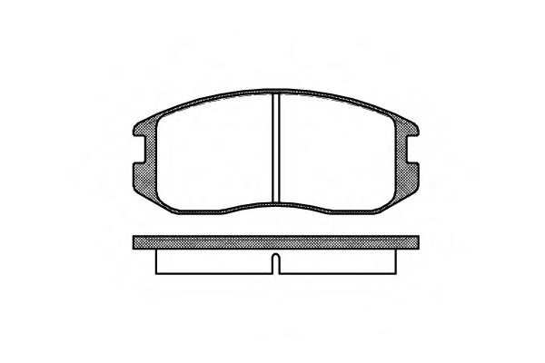 Комплект тормозных колодок, дисковый тормоз WOKING P2573.00