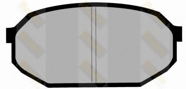 Комплект тормозных колодок, дисковый тормоз Brake ENGINEERING PA550