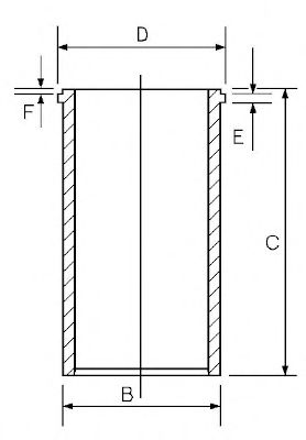 Гильза цилиндра GOETZE ENGINE 14-040130-00