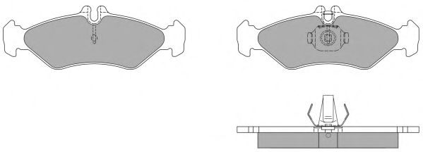 Комплект тормозных колодок, дисковый тормоз FREMAX FBP-1034